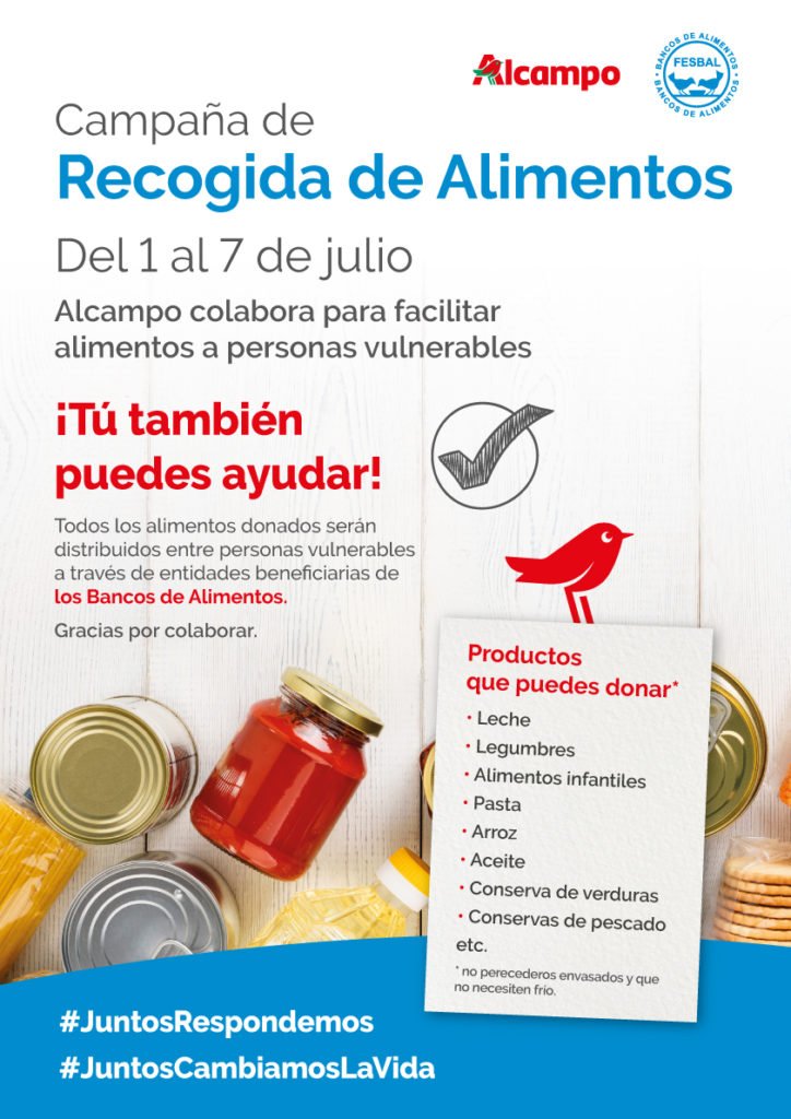recogida de alimentos alcampo